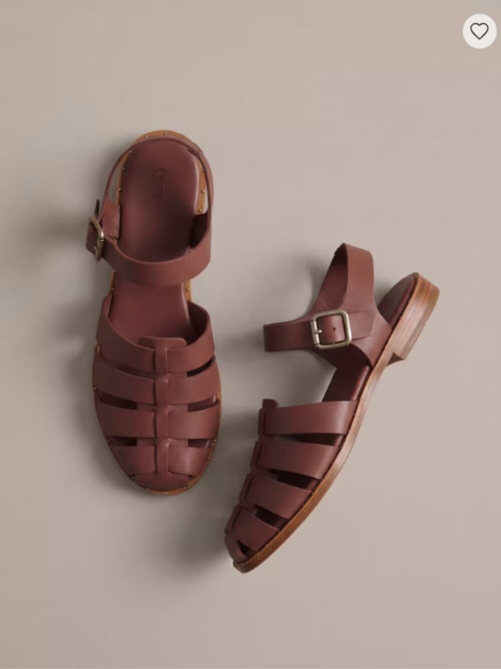 Quince Italian Leather Fisherman Sandals Brandy Brown Size 8 NEW